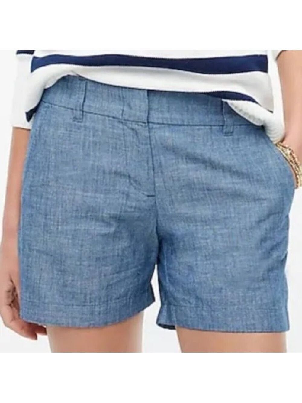 J. Crew Chambray Blue Women's Shorts Sz 12